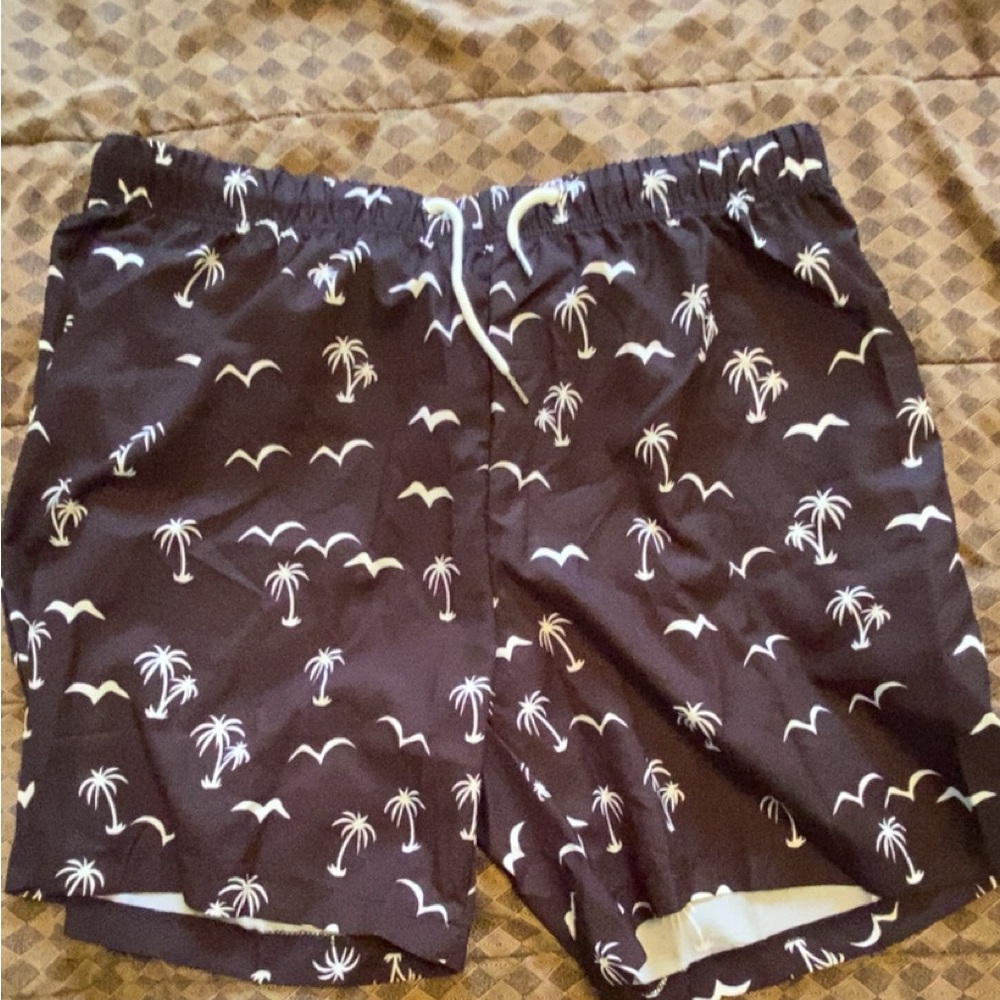 Summer Black/White Palm Tree Swim Shorts!!!